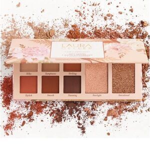 Laura Geller Laura’s Essentials soft satins & Matt Eyeshadows w 2 highlighters